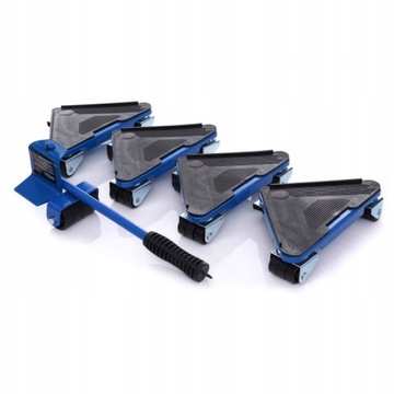 КОМПЛЕКТ ДЛЯ ТРАНСПОРТИРОВКИ ПЕРЕДВИЖНОЙ МЕБЕЛИ 300 кг НАБОР ИЗ 5 РОЛИКОВ ТЕЛЕЖКА