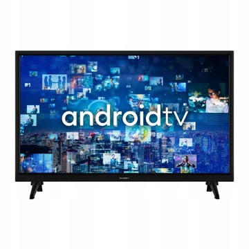 Telewizor SMART Android TV 24 cale HD WiFi DVB-T2 HEVC APLIKACJE Netflix