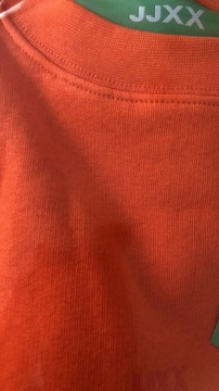 JJXX pomarańczowa bluza klasyczna krótka S