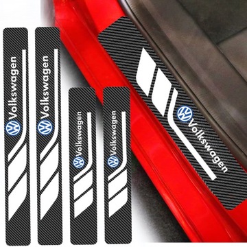 NAKLEJKI NAKŁADKI OCHRONNE FOLIA NA PROGI VOLKSWAGEN VW GOLF PASSAT TIGUAN