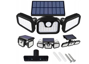 LAMPA SOLARNA LED 4w1 ZEWNĘTRZNA ULICZNA CZUJNIK RUCHU ZMIERZCHU
