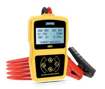 ТЕСТЕР АККУМУЛЯТОРА AUTOOL BT360 + чехол ЯЗЫК PL РУКОВОДСТВО PL + РУЧКА
