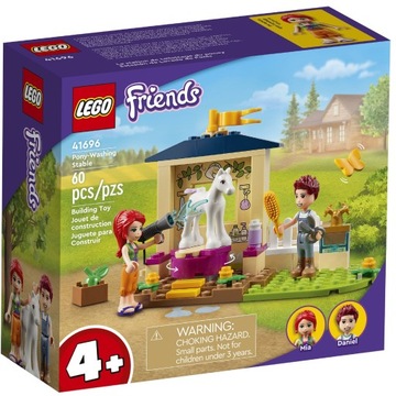 LEGO FRIENDS KĄPIEL DLA KUCYKÓW W STAJNI 41696
