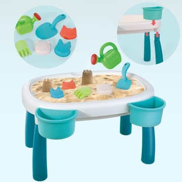 СТОЛИК ДЛЯ ВОДЫ 2в1 ПЕСОЧНИЦА XXL 7 шт. ВУПИ