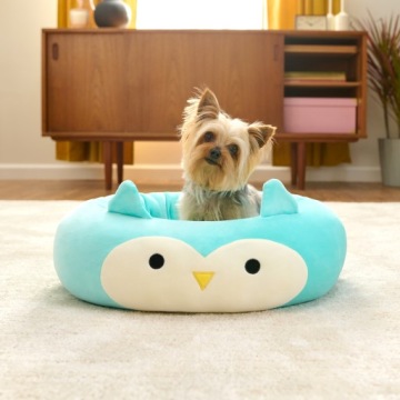 SQUISHMALLOWS Мягкая лежанка для собак Winston Owl для кошек 76 см L
