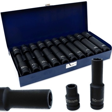 НАБОР УДАРНЫХ ГОЛОВОК ИЗ 20 УСИЛЕННЫХ ДЛИННЫХ 1/2