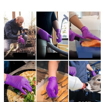 Стиль 100шт S 100шт Одноразовые перчатки Un