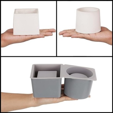 НАБОР СИЛИКОНОВЫХ ФОРМ ДЛЯ ОТЛИВКИ ПОЛИМЕРБЕТОНА ИЗ ШТУКАТА, КОНТЕЙНЕРЫ XL