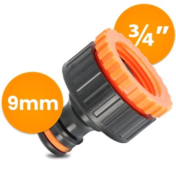 ЛЕНТОЧНОЕ СОЕДИНЕНИЕ РЕДУКЦИОННЫЙ СОЕДИНИТЕЛЬ 3/4x1/2 АДАПТЕР ДЛЯ САДОВОГО ШЛАНГА