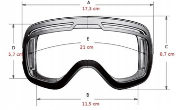ARCTICA GOGLE NARCIARSKIE G-102B BEZRAMKOWE REVO
