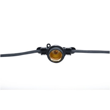 Шнур освещения для садовой беседки 20м, черный