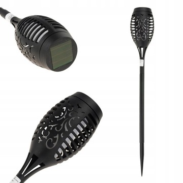 Садовый декоративный фонарь с солнечным светом и пламенем, 2 шт.