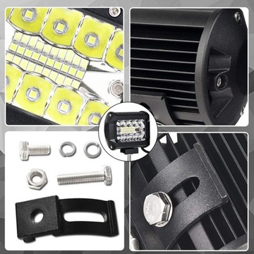 LAMPA ROBOCZA DO CIĄGNIKA LED BAR 17cm 120W 12 24V CREE DALEKOSIĘŻNA