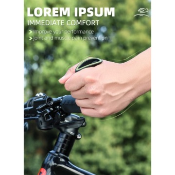 ВЕЛОСИПЕДНЫЕ РУЧКИ ЭРГОНОМИЧНЫЕ РУЧКИ ДЛЯ РУЛЯ ВЕЛОСИПЕДА MTB, ЧЕРНЫЕ