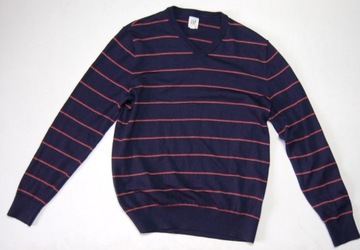 GAP M sweter męski jnowy 100% wełna meryno piękny