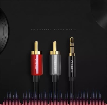 АУДИОКАБЕЛЬ VEGGIEG 2RCA - JACK 3,5 мм AUX OFC 1,5 м