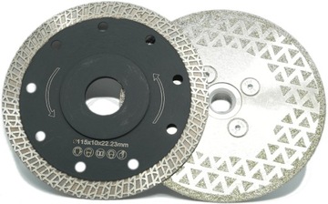 ZESTAW TARCZ DO CIĘCIA I SZLIFOWANIA GRESU 115mm