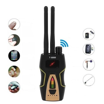 WYKRYWACZ LOKALIZATORÓW GPS KAMER PODSŁUCH MK8000