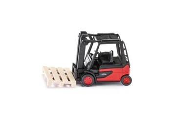 Model kolekcjonerski wózek widłowy Linde E35 seria 387 + paleta skala 1:87