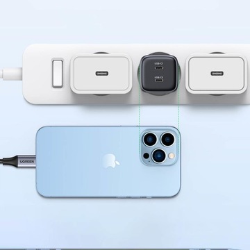 БЫСТРОЕ СЕТЕВОЕ ЗАРЯДНОЕ УСТРОЙСТВО UGREEN GaN 2x USB C 45 Вт
