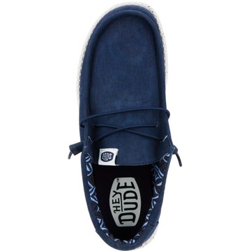 Мужские легкие мокасины, туфли без шнуровки HeyDude Wally Stretch Canvas 47