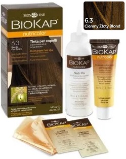 BIOKAP NUTRICOLOR Farba 6.3 ciemnozłoty blond 140ml