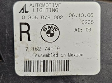 BMW Z4 E85 E86 HALOGEN PRAVÝ PŘEDNÍ 7162740