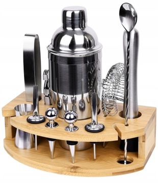 Барменский набор CHESTER, хромированный, 12 элементов