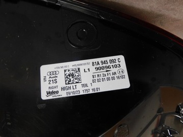 AUDI Q2 81A FACELIFT SVĚTLA ZADNÍ LED KOMPLET 81A945091C 81A945092C