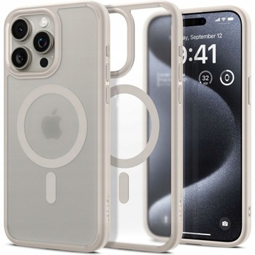 Etui Spigen Ultra Hybrid Mag do iPhone 15 Pro, futerał do MagSafe, cover
