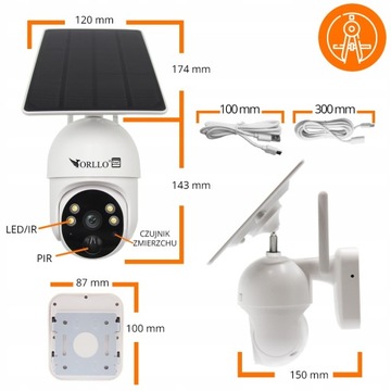 2x SIM-камера ORLLO TZ-1 PRO ДЛЯ Участка 4G LTE + ПАНЕЛЬ