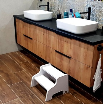 Детская лестница, платформа белая SC-210