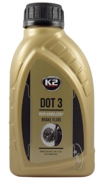 K2 тормозная жидкость DOT 3 500 мл