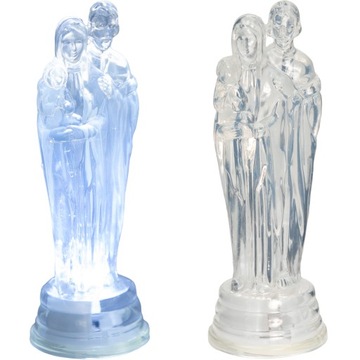 ŚWIECĄCA FIGURKA LED MARYJA 15CM SZKŁO AKRYLOWE