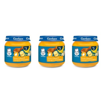 GERBER zupka krem z warzyw z kurczakiem 3x125g