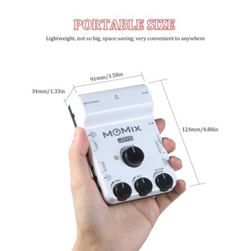JOYO MOMIX USB Audio Interface Mixer Portable