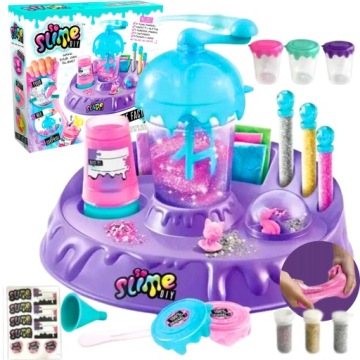БОЛЬШОЙ НАБОР SLIME FACTORY SO GLUTY ДЛЯ ИЗГОТОВЛЕНИЯ БЛЕСКАТЕЛЬНЫХ НАКЛЕЙКОВ SLIME