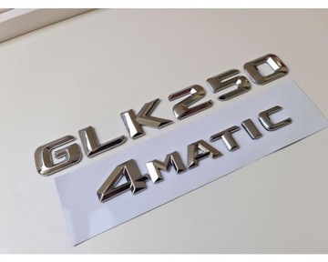 GLK250 4MATIC STŘÍBRNÁ CHROM PÍSMENO Z ČÍSLO  ZADNÍM