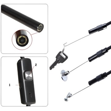 ЭНДОСКОПНАЯ КАМЕРА ДЛЯ ОСМОТРА ANDROID USB-C 5M LED USB-C 3в1