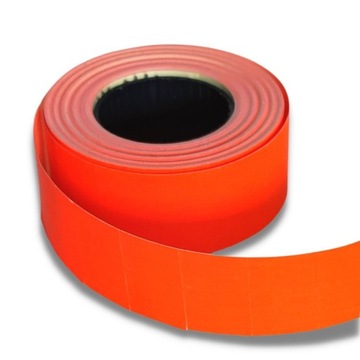 METKI CENÓWKI F1 PROSTE 21,5X12 CZERWONE 5 ROLEK