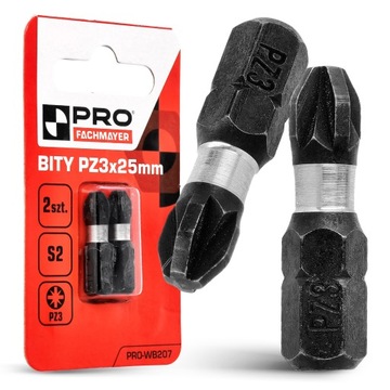 KOŃCÓWKI UDAROWE BIT UDAROWY BITY DO WKRĘTARKI MOCNE PZ3 25 MM