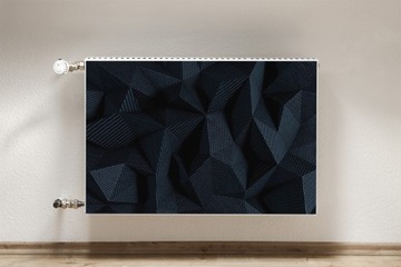 Накладка на радиатор 90х60 Геометрическая 3D графика