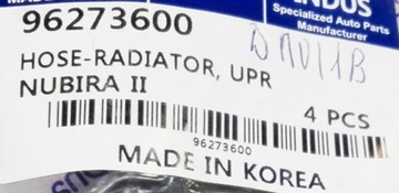 DAEWOO OE 96273600 PŘÍVOD CHLADIČŮ