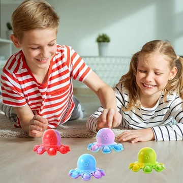 НАБОР АНТИСТРЕССОВЫХ ИГРУШЕК POP IT ДЛЯ ДЕВОЧЕК ДЛЯ СТРЕССА СДВГ 4 шт.