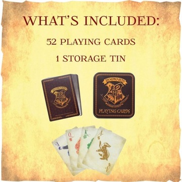 Игральные карты Гарри Поттера / Хогвартс / Лицензионный продукт Paladone