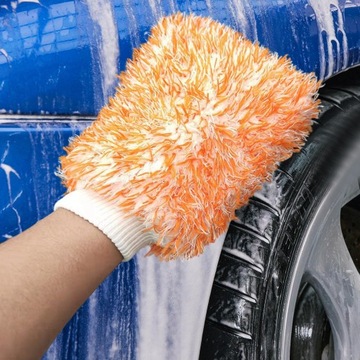 Перчатка из микрофибры для мытья автомобиля. Мойка и детейлинг автомобилей. Эффективный, не царапается