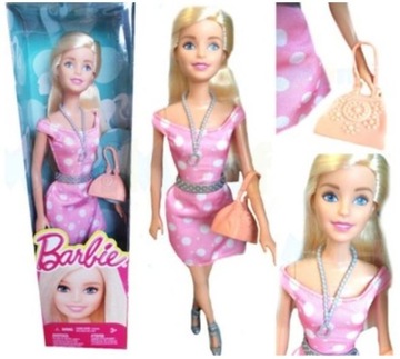 Mattel Barbie Lalka Barbie w Różowej Sukience CML96 CML98