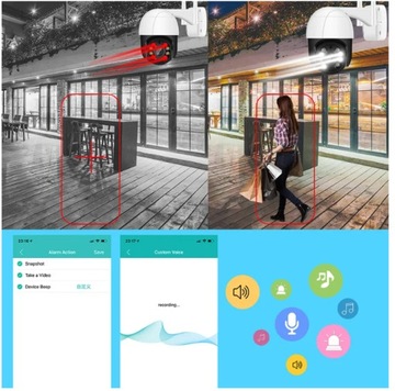 НАРУЖНАЯ ВРАЩАЮЩАЯСЯ КАМЕРА WIFI IP ZOOM 8MP 8MPx