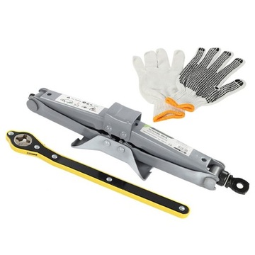 PODNOŚNIK SAMOCHODOWY LEWAREK TRAPEZOWY DO ZMIANY KÓŁ Z KLUCZEM 2T 2000KG