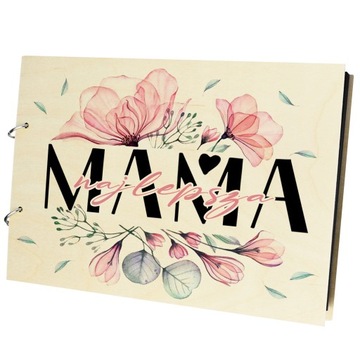 ALBUM POZIOMY DZIEŃ MAMY MATKI PREZENT IMIĘ WZORY